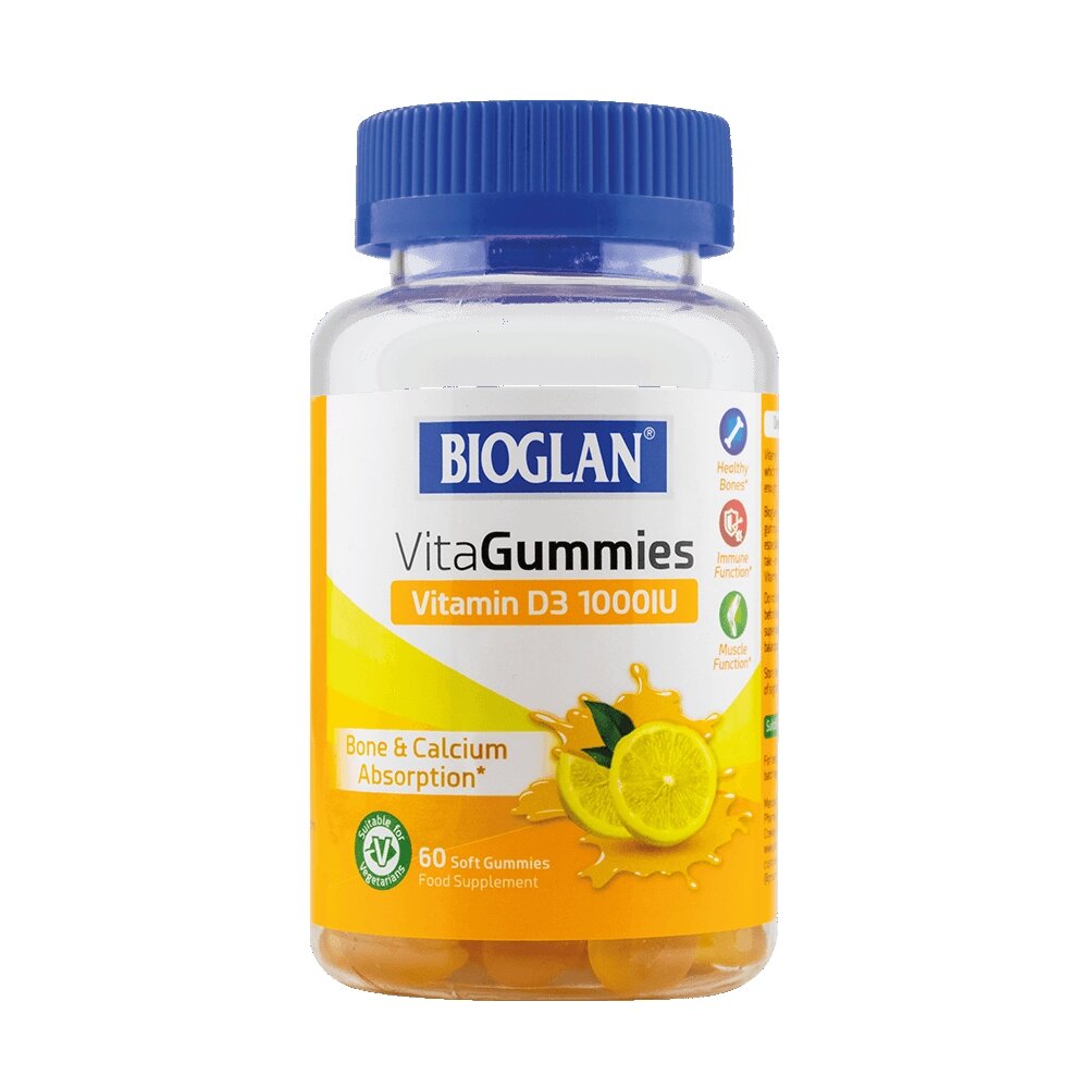 Витамины и минералы Bioglan VitaGummies Vitamin D3 1000 IU, 60 желеек