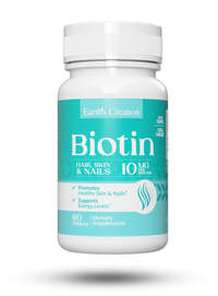 Витамины и минералы Earth‘s Creation Beautiful Biotin 10000 mcg, 60 таблеток