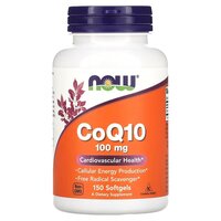 Натуральная добавка NOW CoQ-10 100 mg, 150 капсул