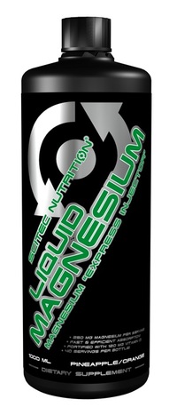 Витамины и минералы Scitec Magnesium Liquid, 1 литр - ананас-апельсин