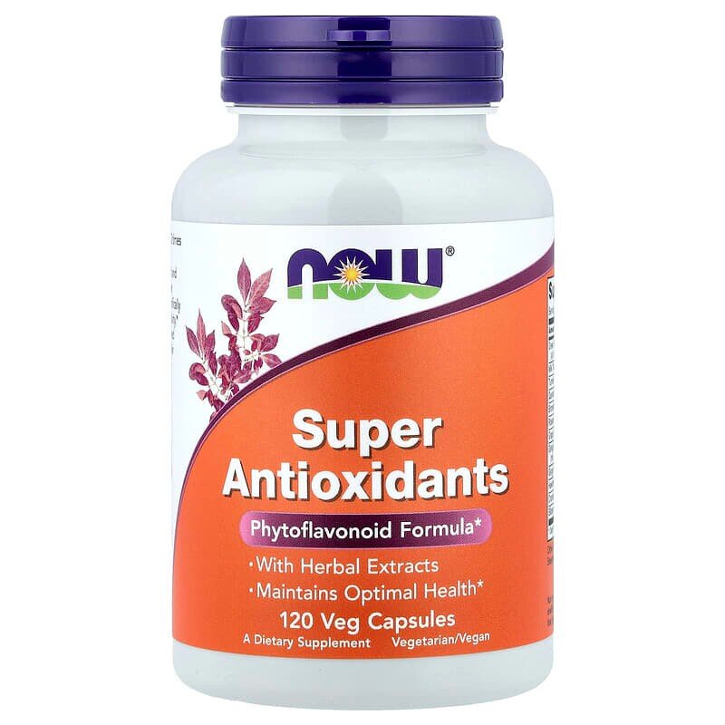 Натуральна добавка NOW Super Antioxidants , 120 вегакапсул