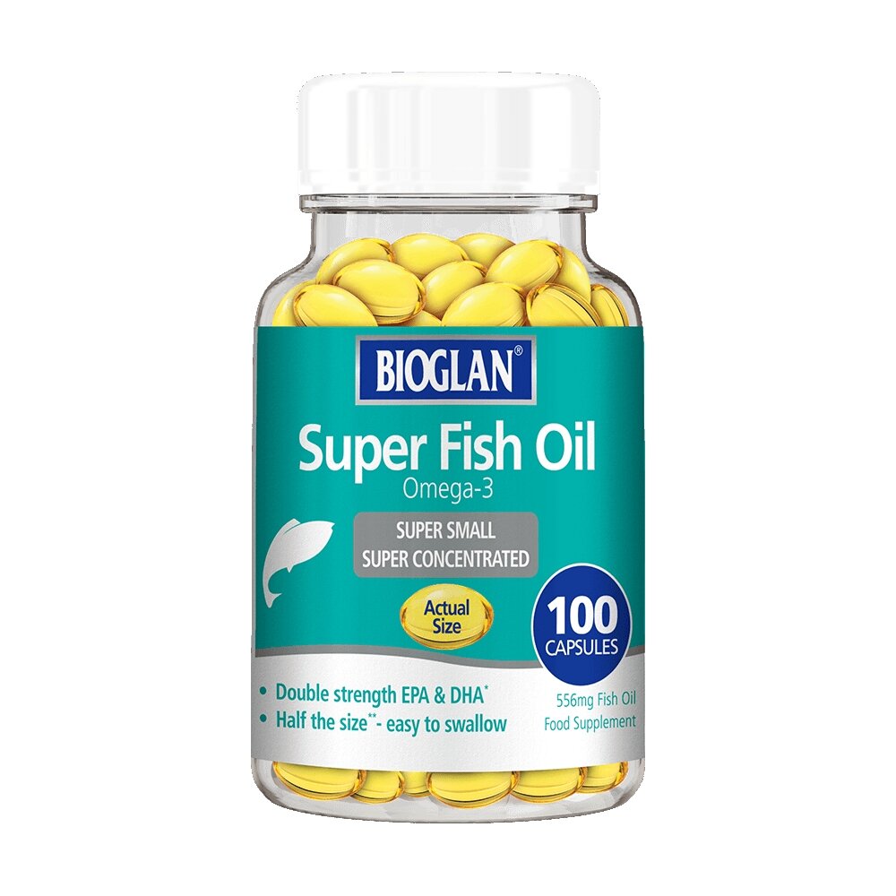Жирні кислоти Bioglan Super Fish Oil Omega-3, 100 капсул