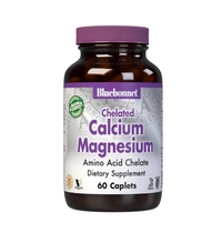 Витамины и минералы Bluebonnet Albion Chelated Calcium Magnesium, 60 каплет