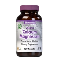 Витамины и минералы Bluebonnet Albion Chelated Calcium Magnesium, 120 каплет