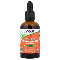 Натуральная добавка NOW Certified Organic Ashwagandha Extract, 59 мл