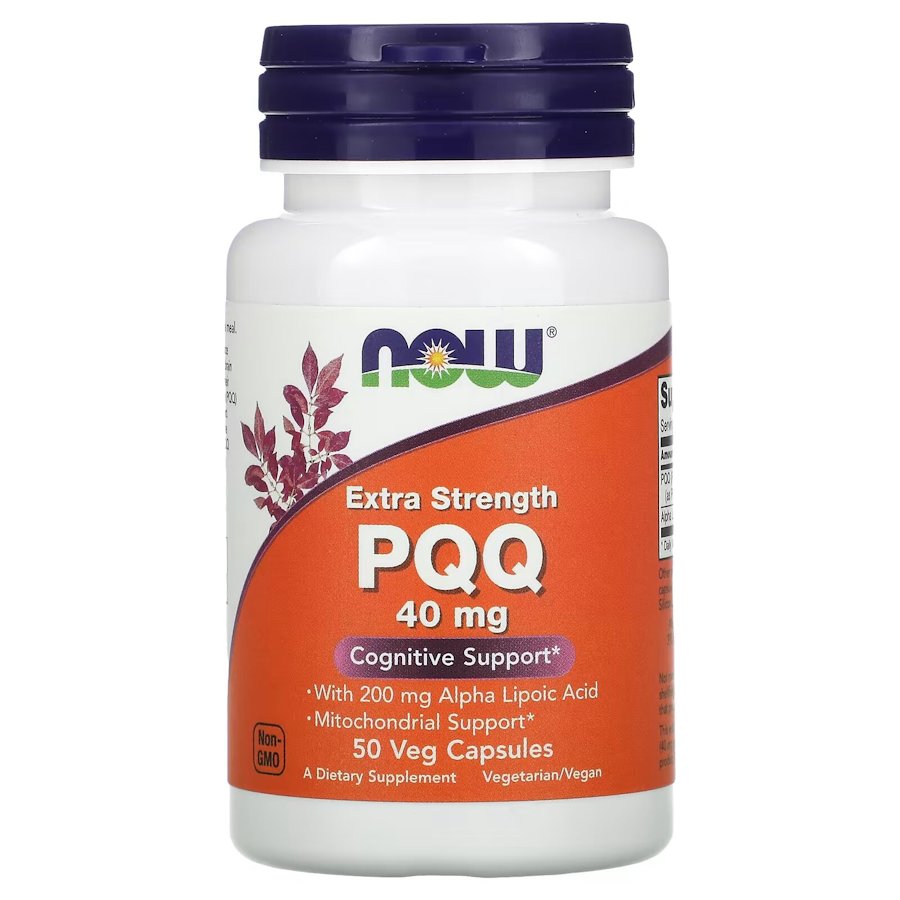 Вітаміни та мінерали NOW PQQ 40 mg Extra Strength, 50 вегакапсул