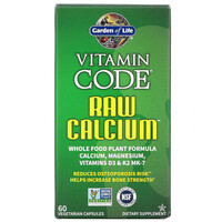 Витамины и минералы Garden of Life Vitamin Code Raw Calcium, 60 вегакапсул