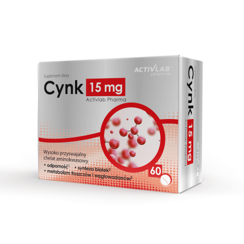 Вітаміни та мінерали Activlab Cynk 15 mg, 60 таблеток