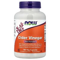 Натуральная добавка NOW Cider Vinegar, 180 капсул