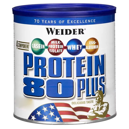 Протеїн Weider Protein 80 Plus (банка), 500 грам - яблучний пиріг
