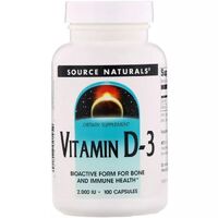 Витамины и минералы Source Naturals Vitamin D3 2000 IU, 100 капсул