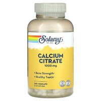 Витамины и минералы Solaray Calcium Citrate 1000 mg, 240 вегакапсул