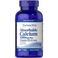 Витамины и минералы Puritan's Pride Absorbable Calcium with Vitamin D, 200 капсул