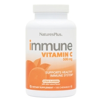 Витамины и минералы Natures Plus Immune Vitamin C 500 mg, 100 жевательных таблеток