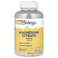 Витамины и минералы Solaray Magnesium Citrate 400 mg, 90 вегакапсул