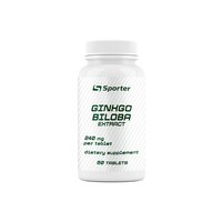 Натуральная добавка Sporter Ginkgo Biloba Extract, 60 таблеток
