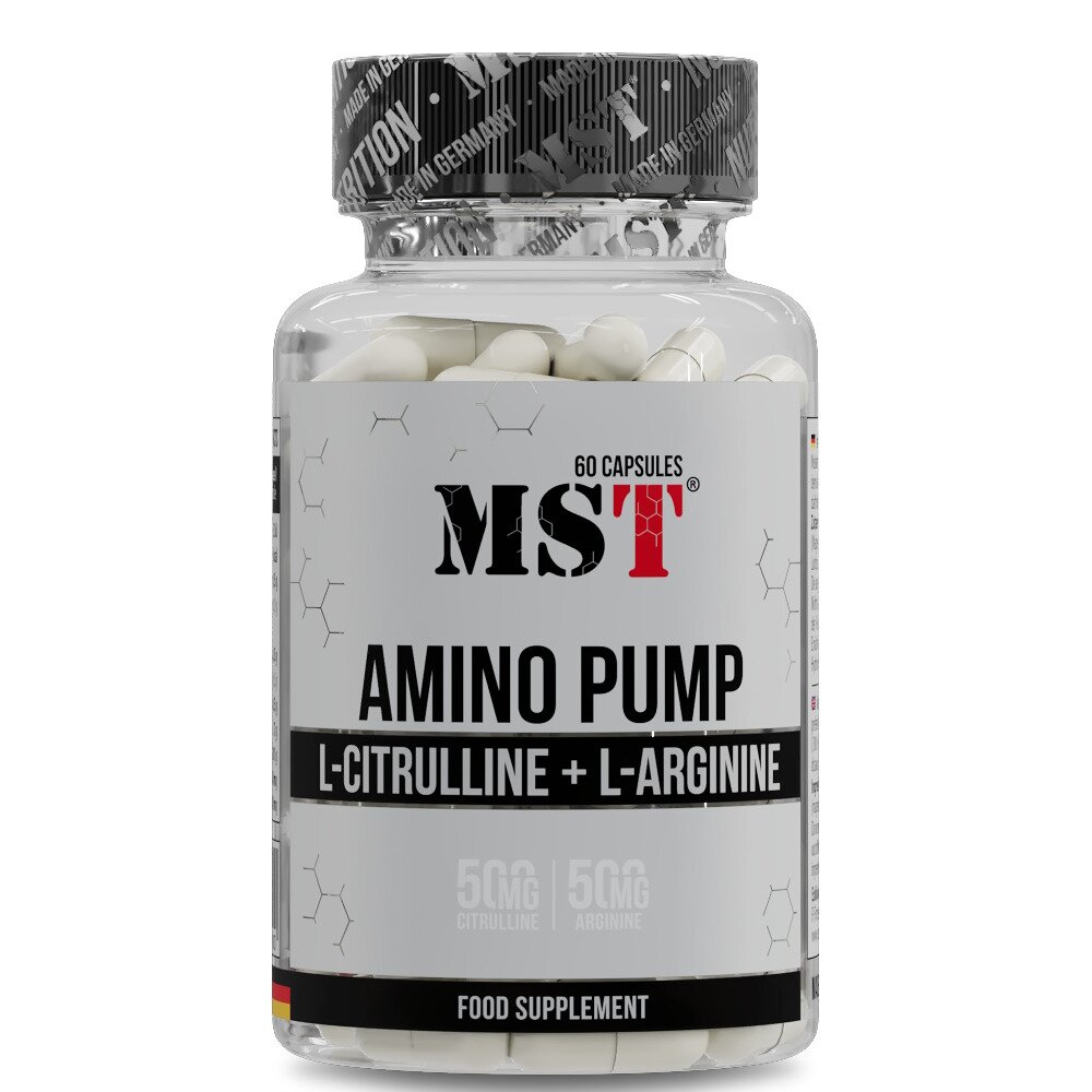 Передтренувальний комплекс MST Amino Pump, 60 капсул