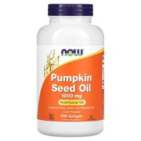 Жирні кислоти NOW Pumpkin seed oil 1000 mg, 200 капсул