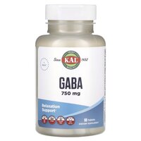Аминокислота KAL GABA 750 mg, 90 таблеток