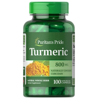 Натуральная добавка Puritan's Pride Turmeric 800 mg, 100 капсул