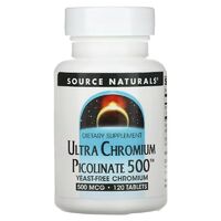 Витамины и минералы Source Naturals Ultra Chromium Picolinate 500 mcg, 120 таблеток