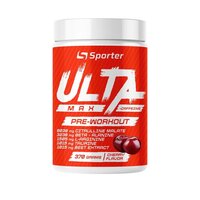 Предтренировочный комплекс Sporter Ulta Max + Сaffeine, 370 грамм