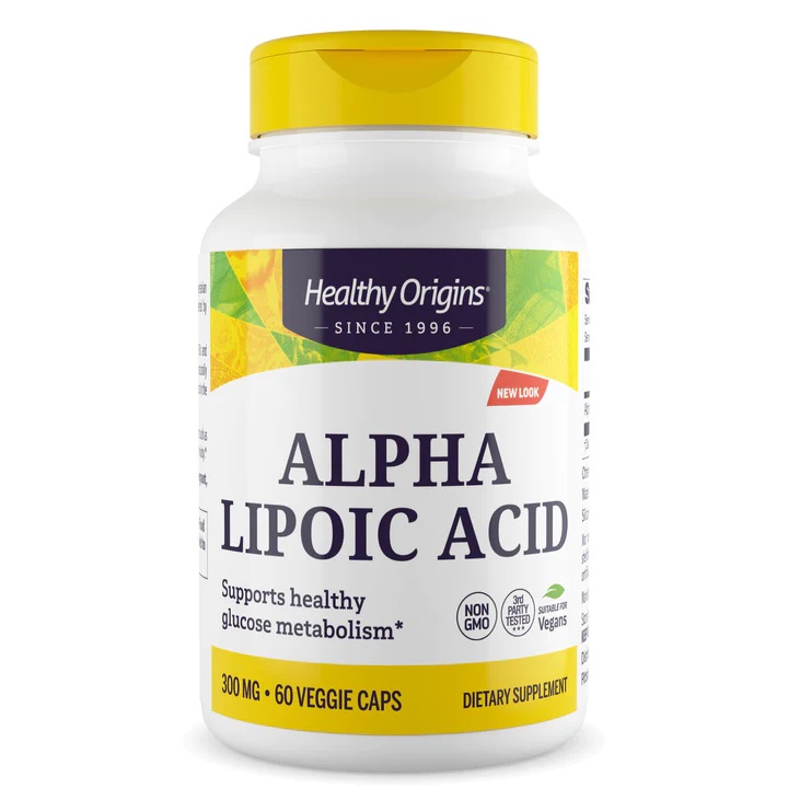 Натуральная добавка Healthy Origins Alpha Lipoic Acid 300 mg, 60 вегакапсул
