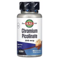 Витамины и минералы KAL Chromium Picolinate, 120 таблеток