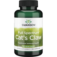 Натуральная добавка Swanson Cat's Claw 500 mg Full Spectrum, 100 капсул