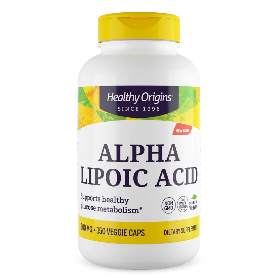 Натуральная добавка Healthy Origins Alpha Lipoic Acid 600 mg, 150 вегакапсул