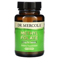 Витамины и минералы Dr. Mercola Methyl Folate 5 mg, 30 капсул