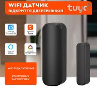 Wifi датчик открытия дверей/окон Tuya Front Door Sensor Detects, с оповещением на смартфон, Black