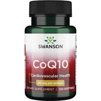 Натуральная добавка Swanson CoQ10 60 mg, 120 гелевых капсул