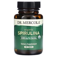 Натуральная добавка Dr. Mercola Organic Spirulina, 120 таблеток