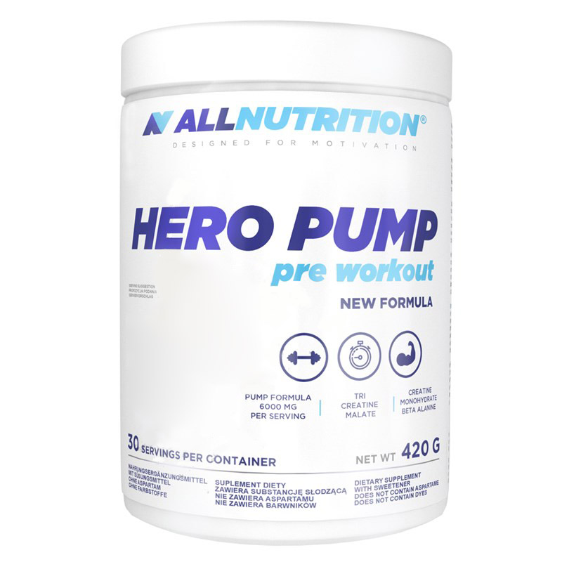 Передтренувальний комплекс AllNutrition Hero Pump Pre Workout, 420 грам