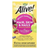 Витамины и минералы Nature's Way Alive! Hair, Skin &amp; Nails, 60 капсул