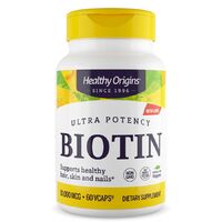 Витамины и минералы Healthy Origins Biotin Ultra Potency 10000 mcg, 60 вегакапсул