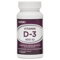 Витамины и минералы GNC Vitamin D3 400 IU, 100 таблеток