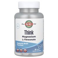 Витамины и минералы KAL Think Magnesium L-Threonate, 60 таблеток