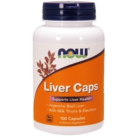 Натуральная добавка NOW Liver Caps, 100 капсул