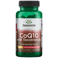 Натуральная добавка Swanson CoQ10 with Tocotrienols 300 mg, 60 капсул