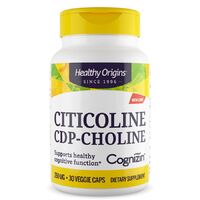 Витамины и минералы Healthy Origins Citicoline CDP-Choline 250 mg, 30 вегакапсул