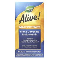 Витамины и минералы Nature's Way Alive! Max3 Potency Men's, 90 таблеток