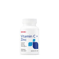 Витамины и минералы GNC Vitamin C + Zinc, 60 капсул
