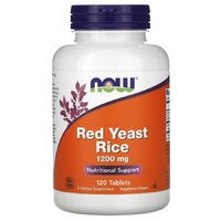 Натуральная добавка NOW Red Yeast Rice 1200 mg, 120 таблеток