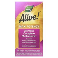 Витамины и минералы Nature's Way Alive! Max3 Potency Women's, 90 таблеток