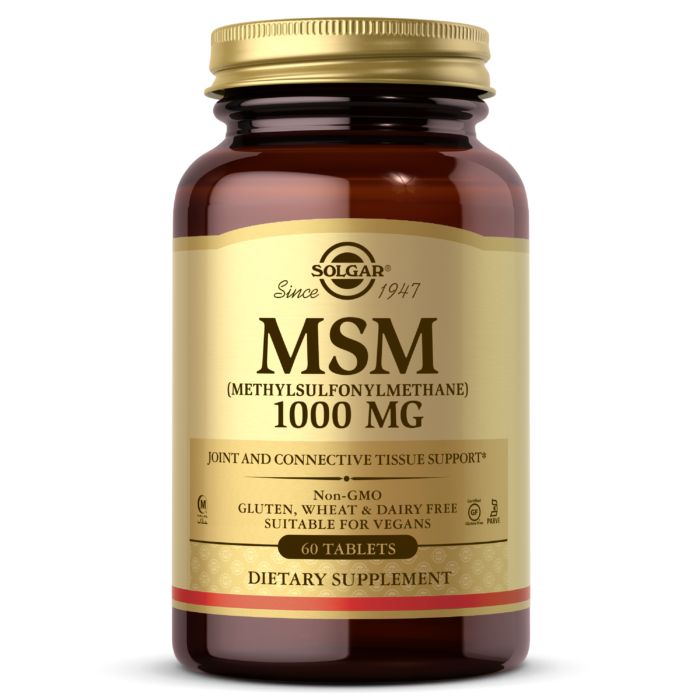 Препарат для суглобів і зв'язок Solgar MSM 1000 mg, 60 таблеток