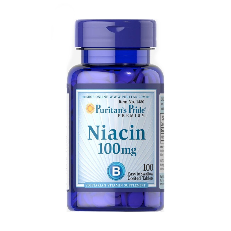Вітаміни та мінерали Puritan's Pride Niacin 100 mg, 100 таблеток