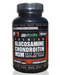 Препарат для суставов и связок Ult:Rovita Glucosamine + Chondroitin + MSM, 100 капсул