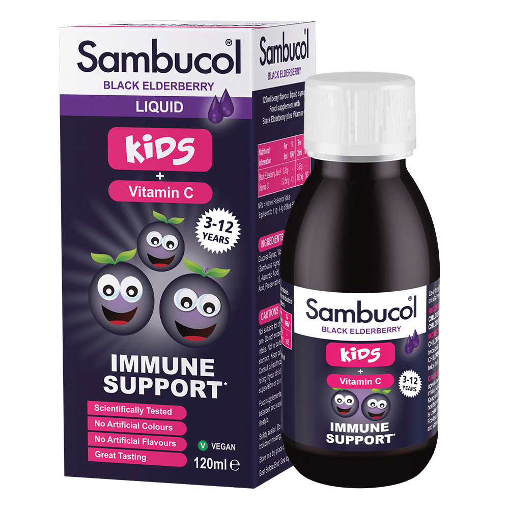 Натуральна добавка Sambucol Black Elderberry For Kids, 120 мл